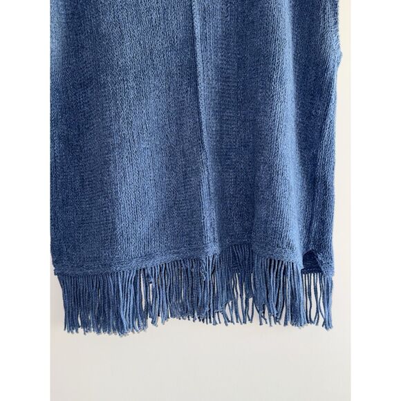 J. Jill Blue Fringe Hem Top - Picture 5 of 16